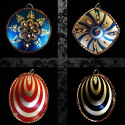 El İşi Bakır Kolye Baskılı - 02