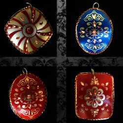 El İşi Bakır Kolye Baskılı - 03