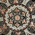 Safir Serisi - El İşi Bakır Tabak - 04