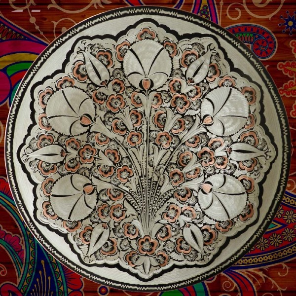 Yakut Serisi - El İşi Bakır Tabak - 01
